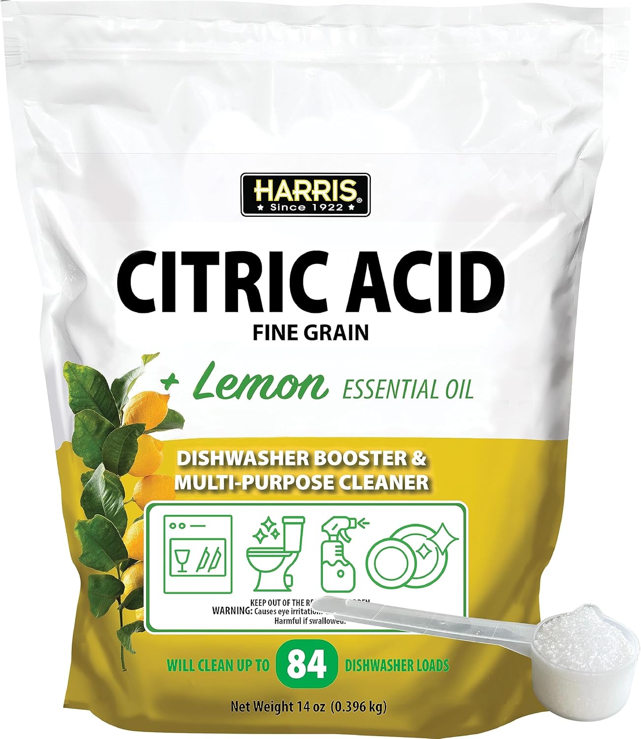 HARRIS Citric Acid Cleaner - Boosts Dishwasher Power!
