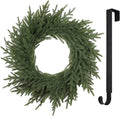25 Norfolk Christmas Wreath with Lights for Holiday Decor