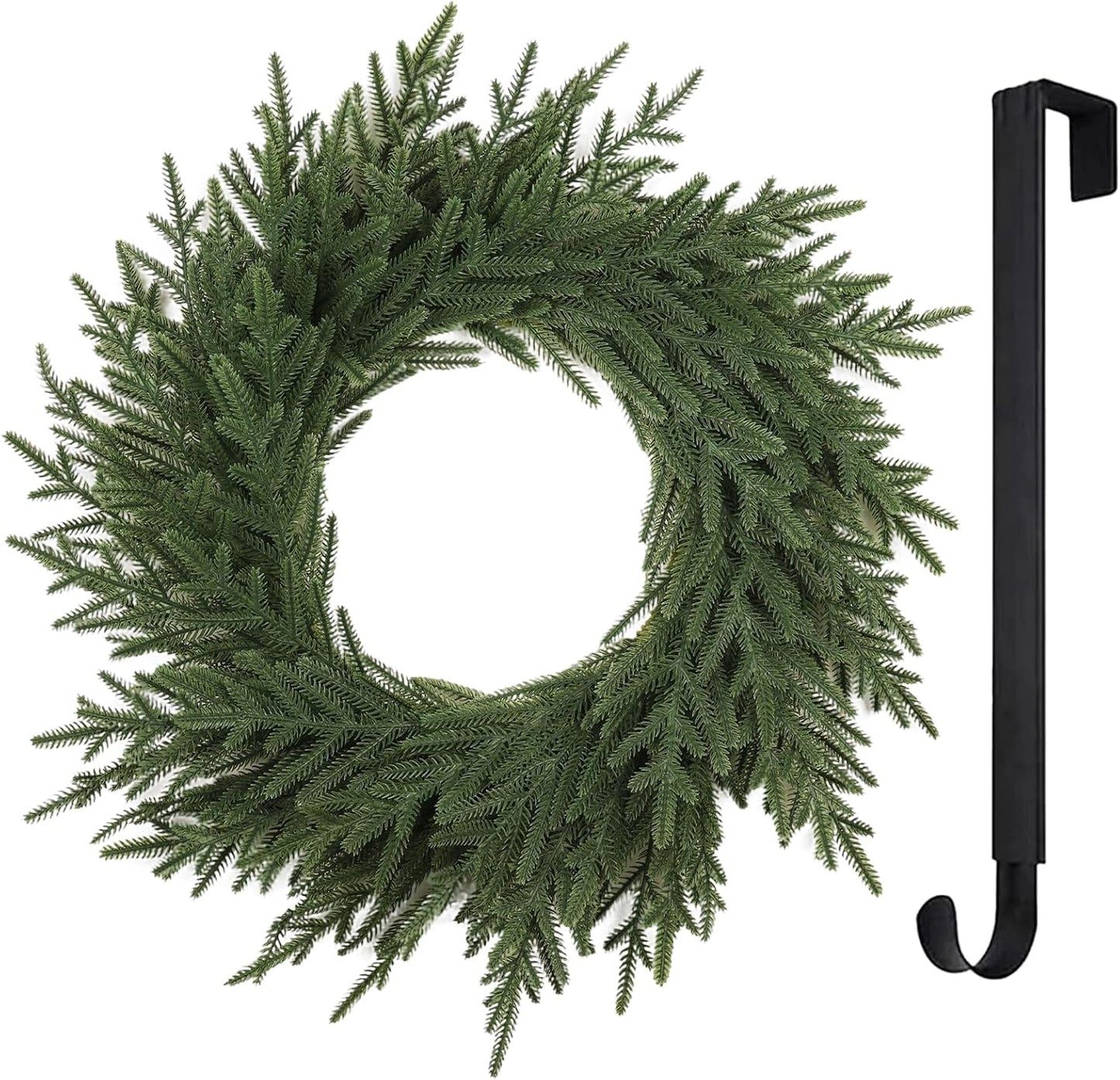 25 Norfolk Christmas Wreath with Lights for Holiday Decor