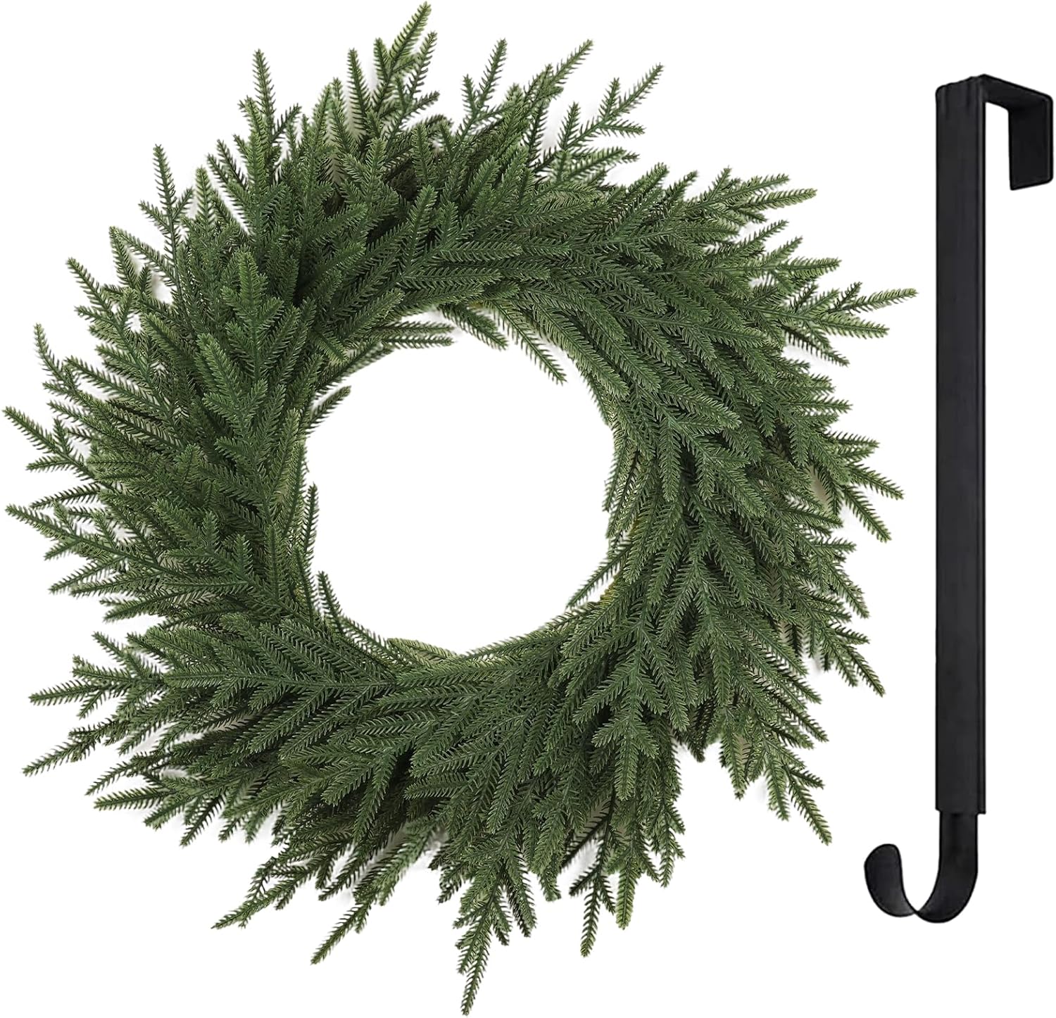 25 Norfolk Christmas Wreath with Lights for Holiday Decor