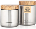 Modern Stainless Steel Vacuum Insulated Food Jars Set - Portable