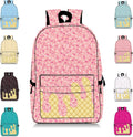 Drip Backpack for Boys Girls Pink Kawaii Laptop Shoulder Bag - Large