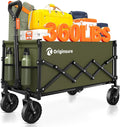 Collapsible Wagon Cart Foldable Green - Lightweight 11lb Portable