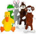 FGA MARKETPLACE Pack of 5 No Stuffing No Squeak Plush Dog Toys - Quiet