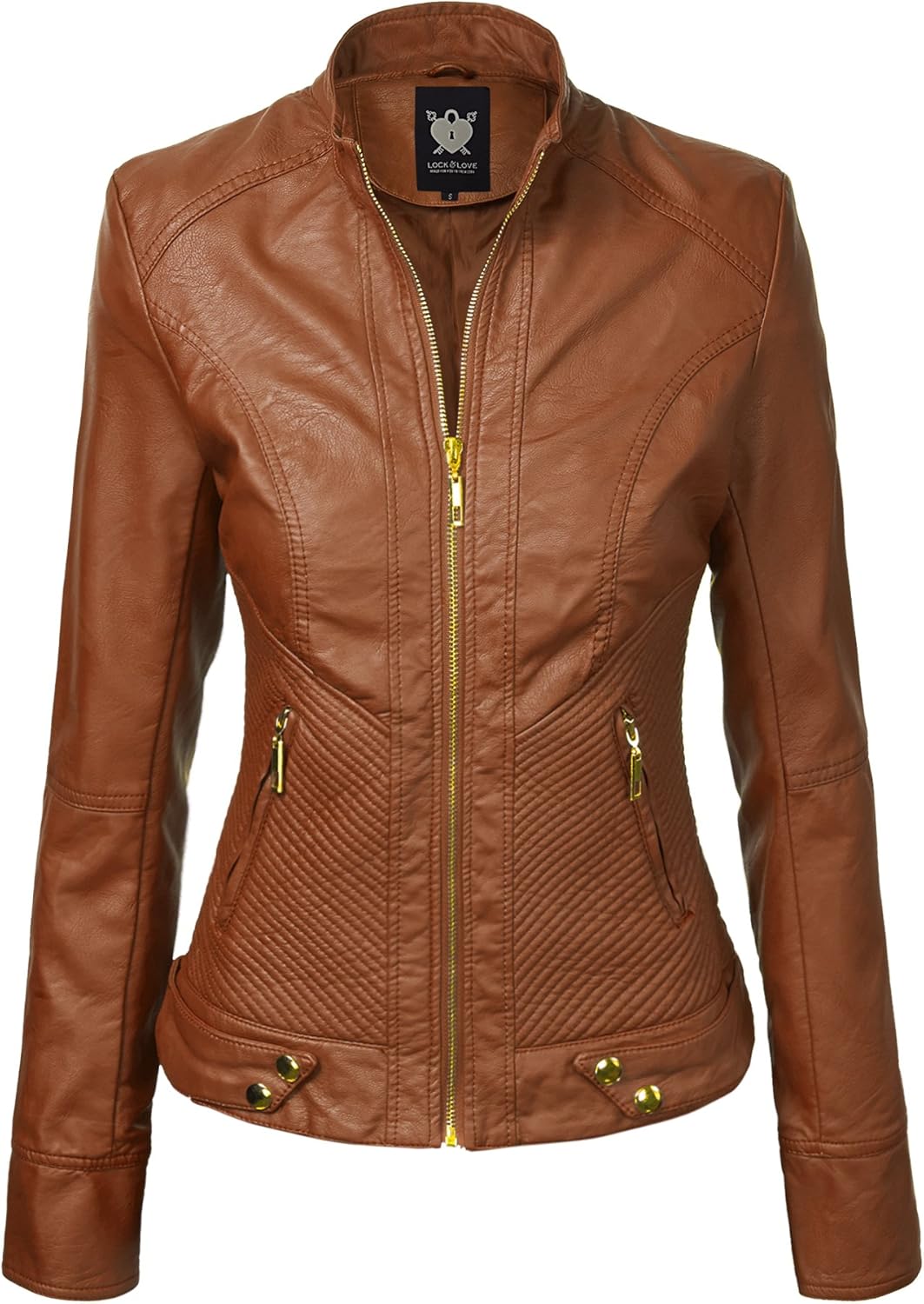 Lock and Love Slim Fit Stylish Vegan Leather Moto Jacket Review