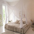 Bollepo Canopy Bed Curtains with Lights - Dreamy Glow!