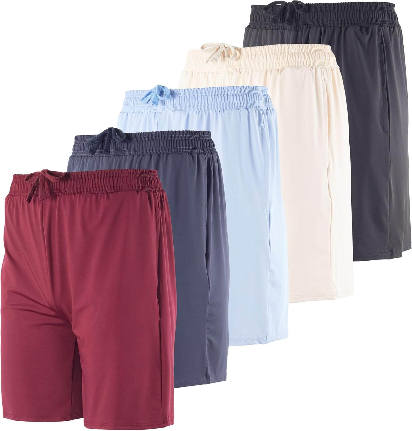 Real Essentials Men's Dry-Fit 7in Athletic Workout Shorts