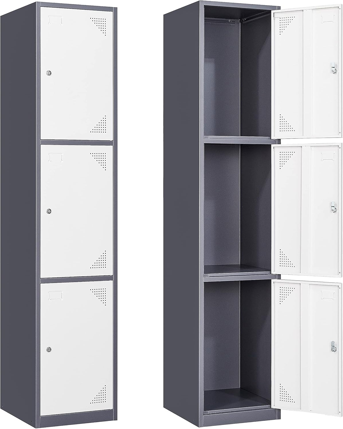 Metal Locker for Employees - Secure Storage Cabinet with Doors