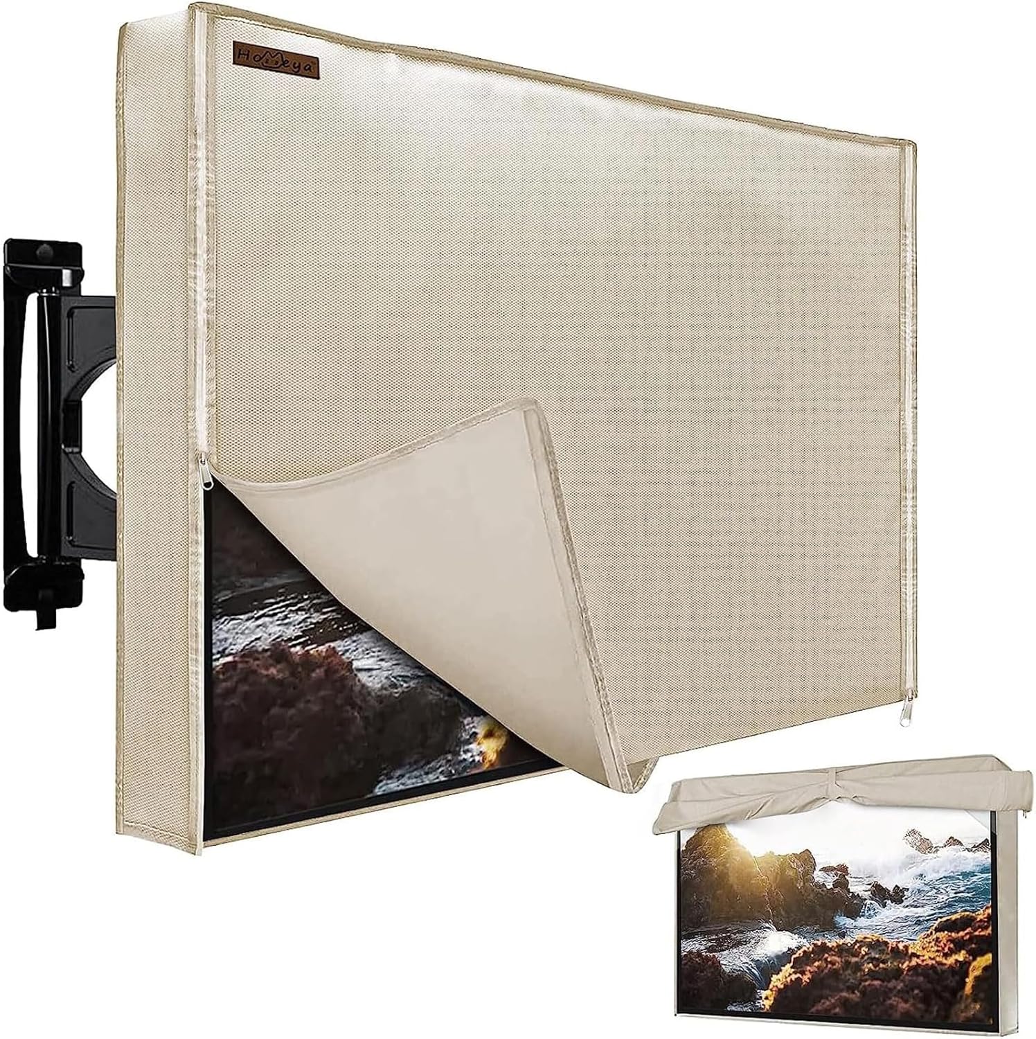 Outdoor TV Cover for 80-85 Inch TVs - Heavy Duty Waterproof Protection