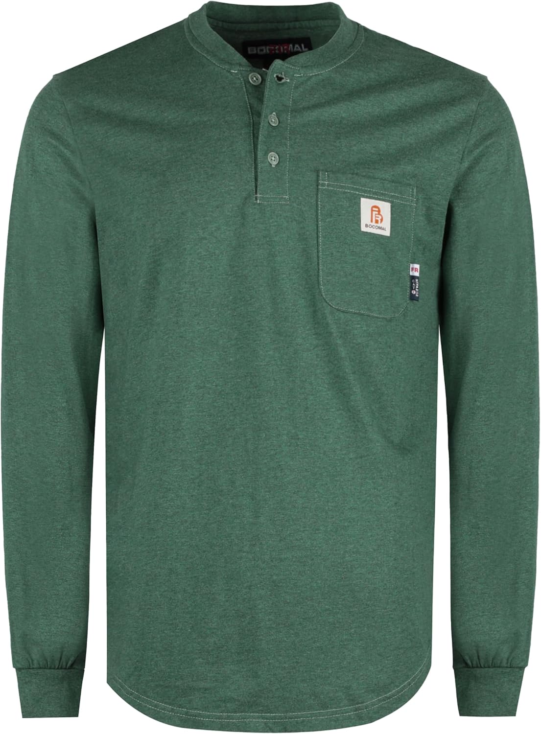 BOCOMAL FR Shirts Lightweight Flame Resistant Long Sleeve Henley