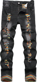 DANT BULUN Men's Ripped Jeans for a Modern Slim Fit Look