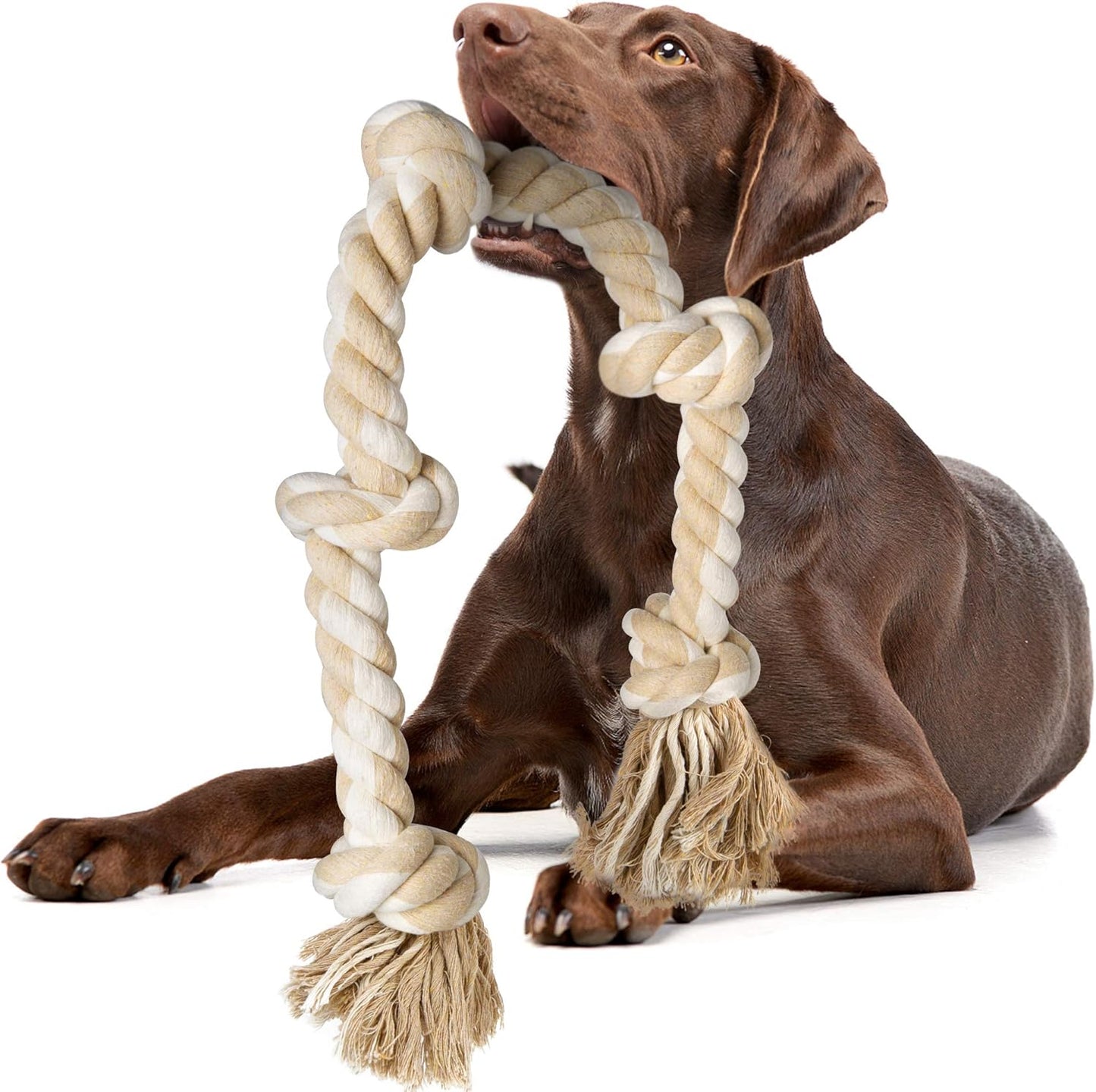 Fida Indestructible Dog Rope Toy - Tough Teeth Cleaning & Tug of War Fun