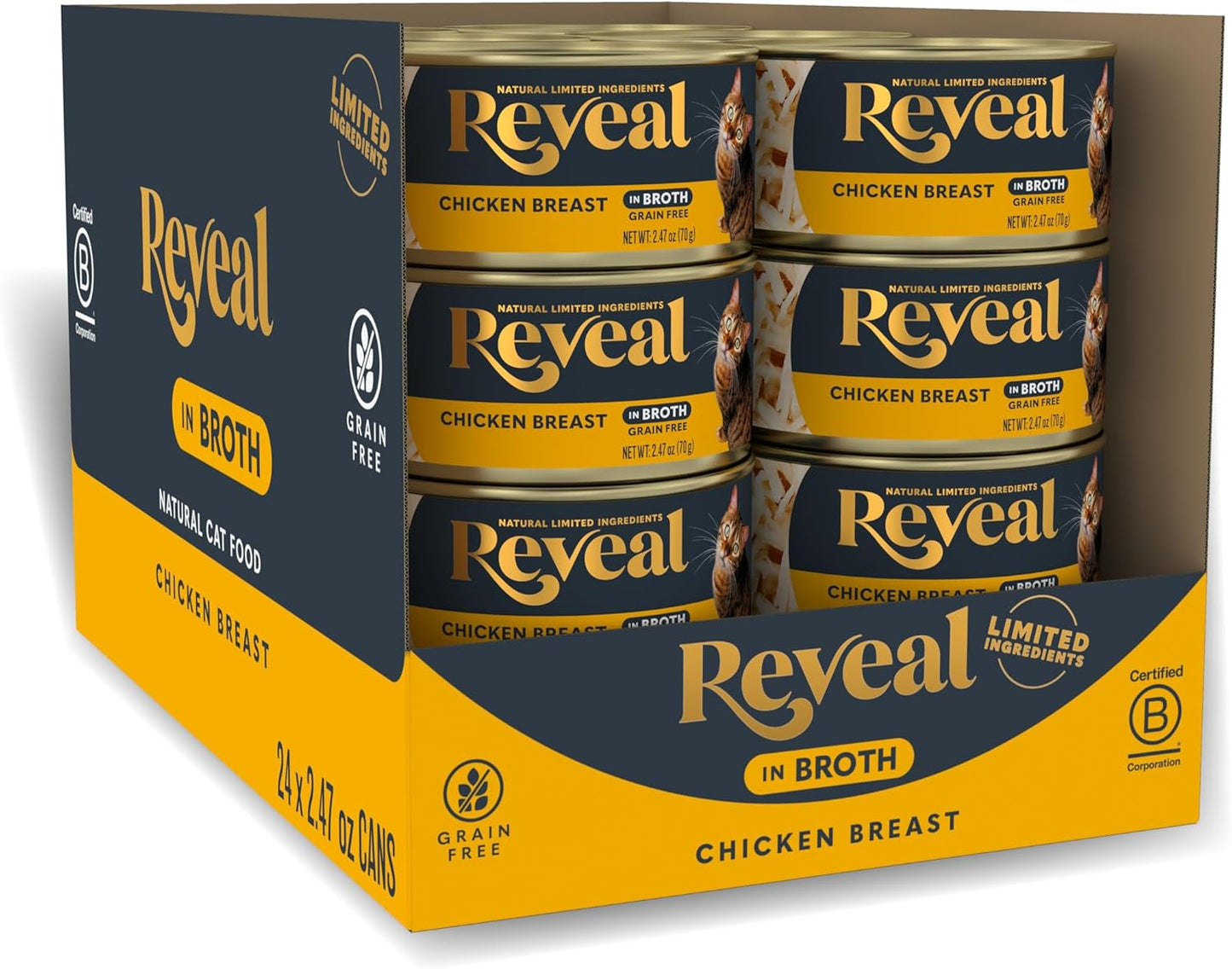 Reveal Natural Wet Cat Food with Limited Ingredients and Protein