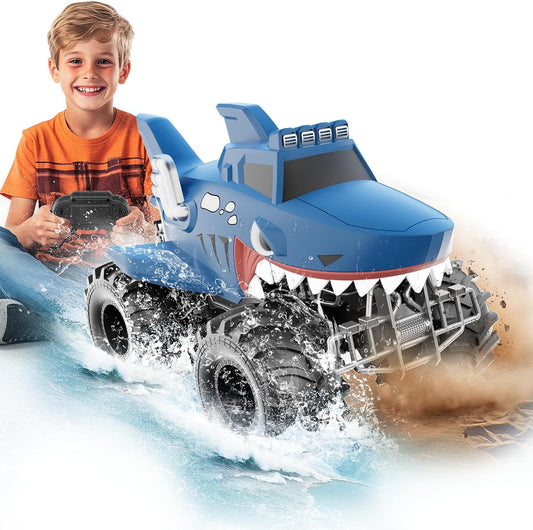 MUYOLO Remote Control Shark Truck - All Terrain Fun for Kids