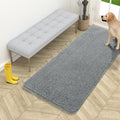 Dog Door Mat 54x24 Grey Chenille - Absorbent Mud Mat for Paws