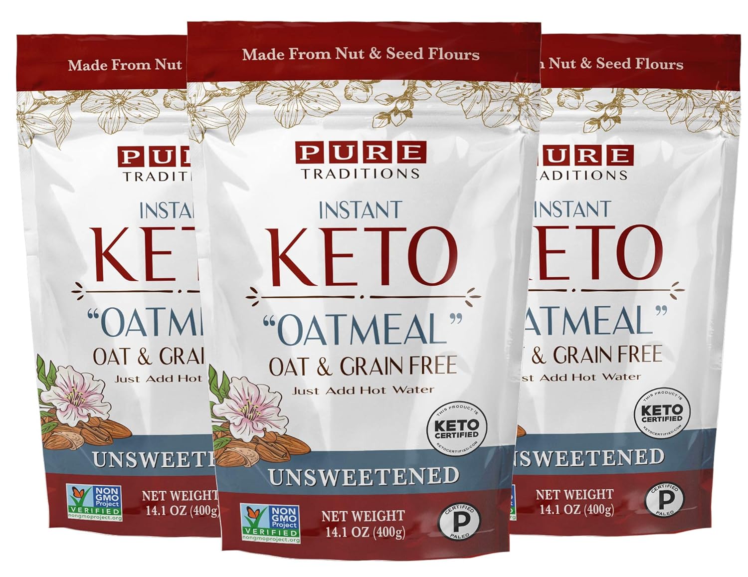 Keto Oatmeal Instant Hot Cereal Grain Free Delicious Alternative