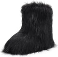 Women's Faux Fur Fuzzy Snow Boots Mid-Calf - Warm Comfortable Style