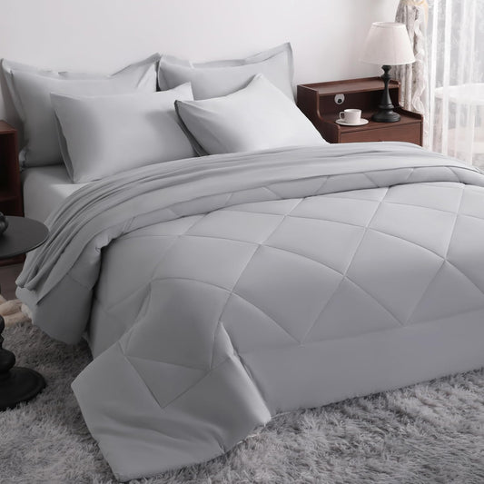 NTBAY King Comforter Set with Sheets for All Seasons Comfort