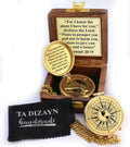 For I Know The Plans I Have For You Compass - Engraved Solid Brass