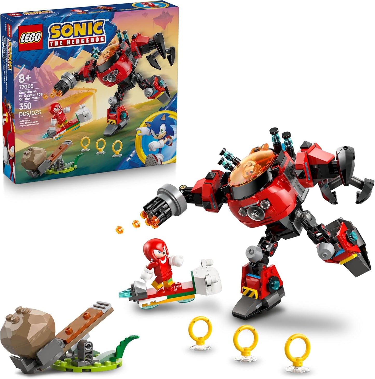LEGO Sonic The Hedgehog Knuckles vs. Dr. Eggman Mech Toy