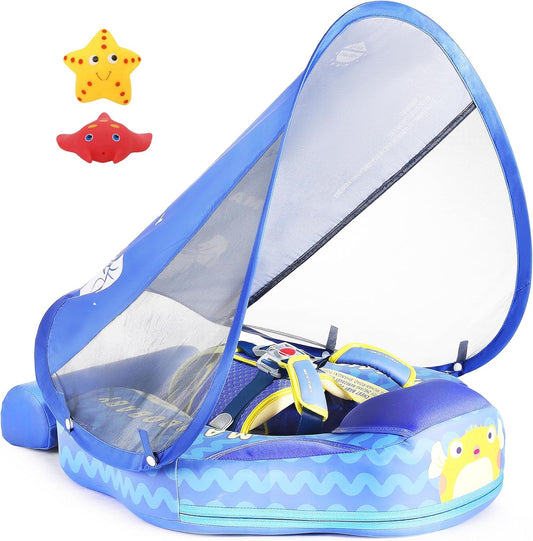 Mambobaby Float with Canopy for Safe and Fun Swimming Experience
