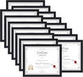 HORLIMER 8.5 x 11 Picture Frame Set of 15 - Simple Black Display