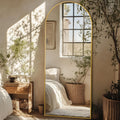 58in x 18in Full Length Mirror Arched Full Body Mirror - Elegant Gold