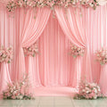 20ft x 15ft Blush Pink Wrinkle Free Backdrop Curtains - Tall Event