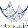 Decorative Fishnet Nautical Fishing Net Wall Hanging Decor