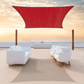 16 ft x 22 ft Red Sun Shade Sail Canopy - 95% UV Block, Heavy Duty