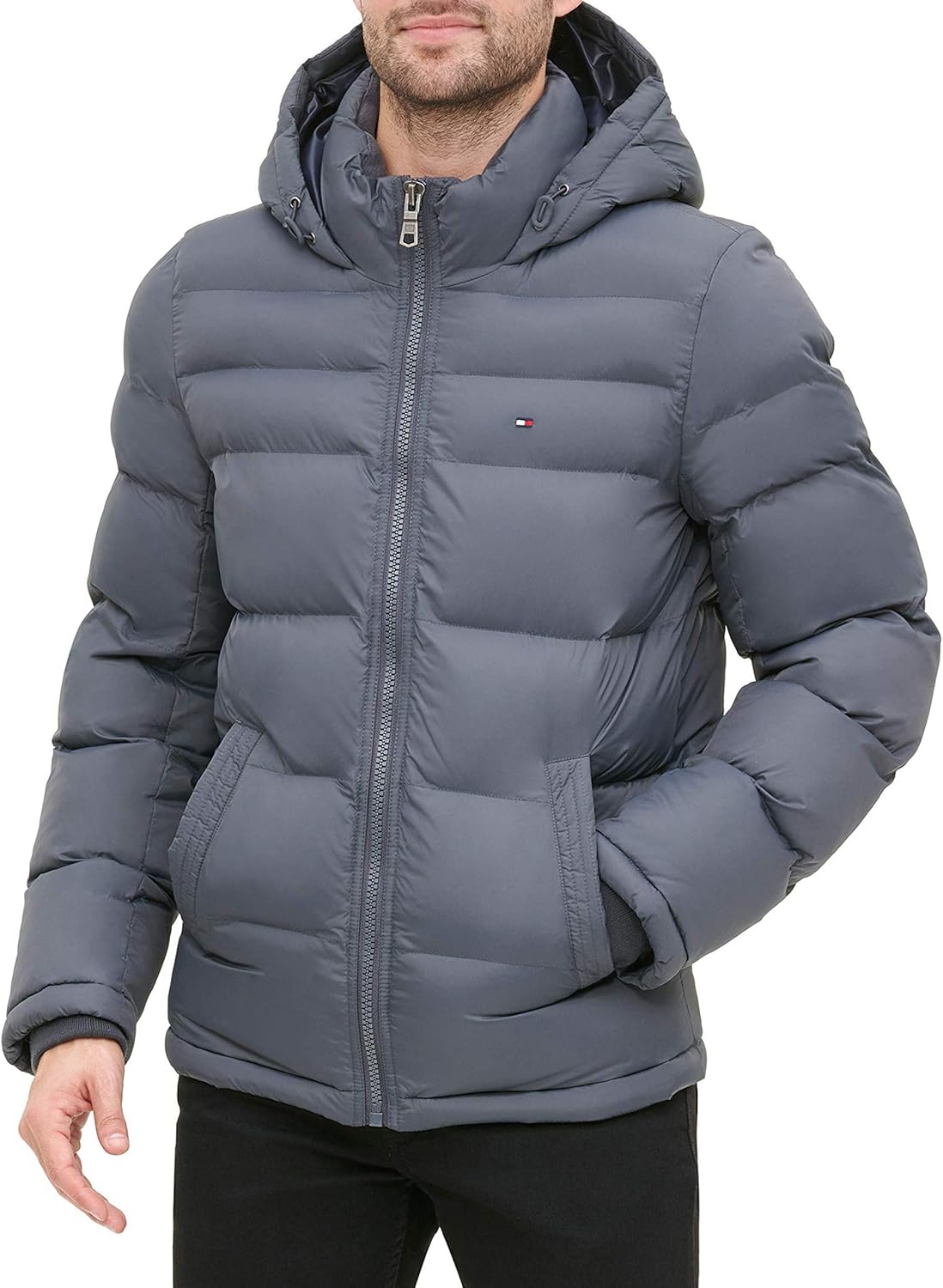 Tommy Hilfiger mens Down Alternative Hooded Puffer Jacket Review