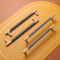 12 Pack 7 1/2 Inch Gold and Grey Cabinet Pulls for Modern Homes