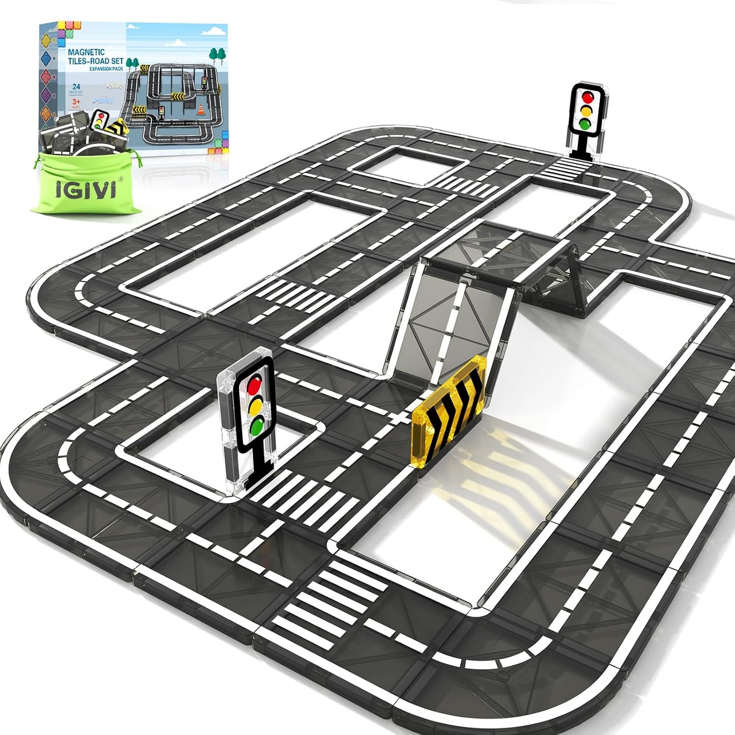 Magnetic Road Expansion Pack - Stimulate Creativity!