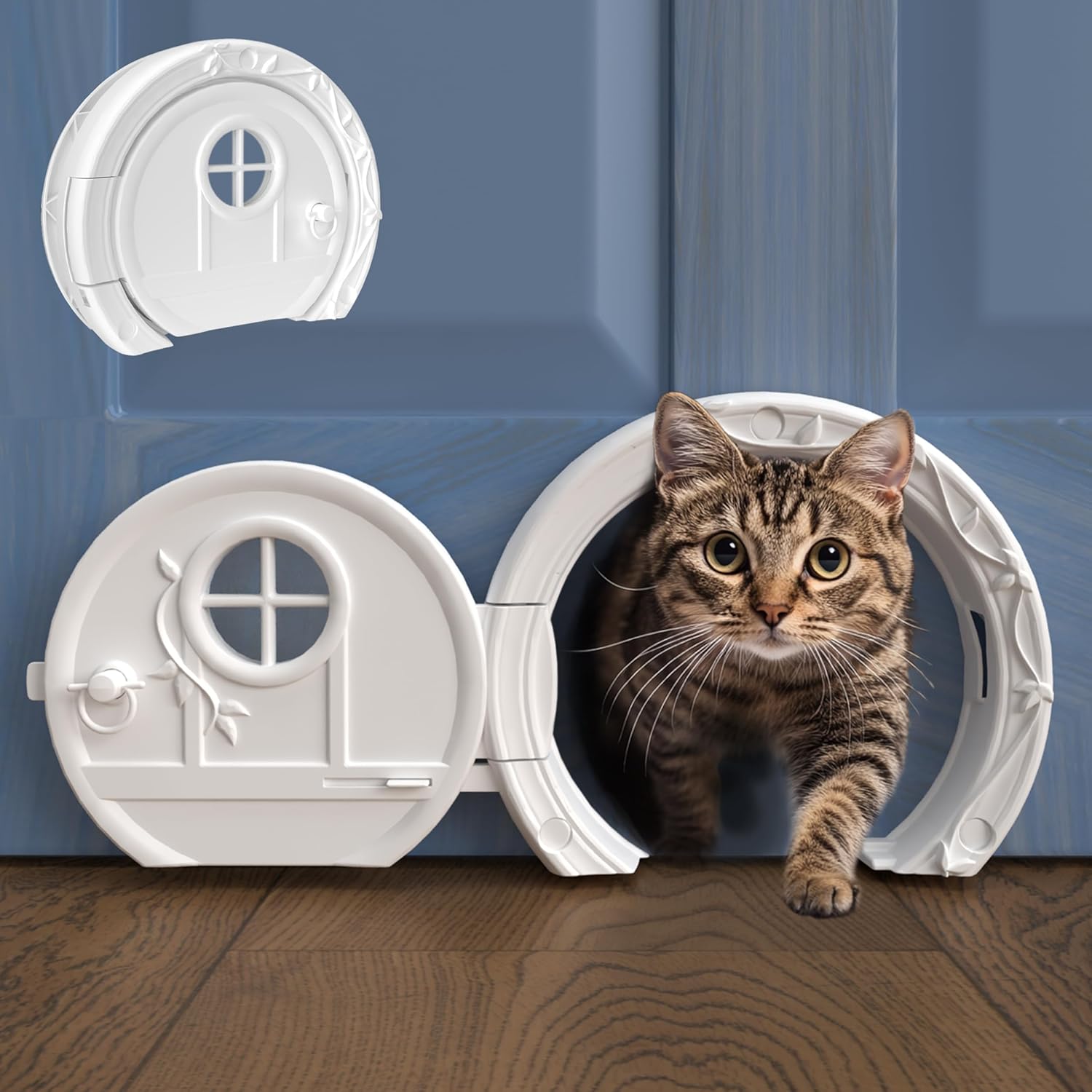 Gnome Door Cat Door for Interior Doors - Stylish and Functional