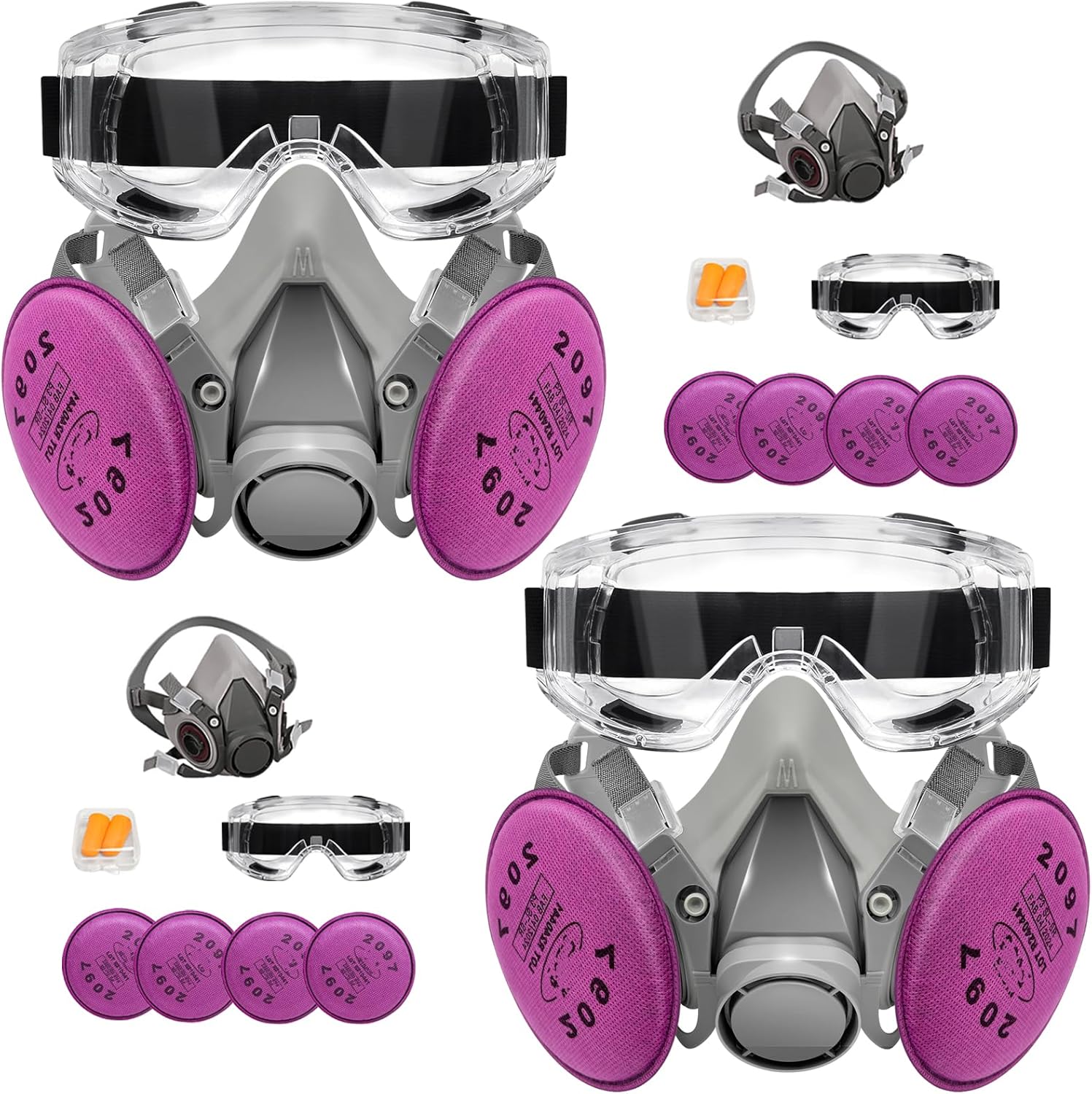 Reusable Half Face Respirator Mask for Dust, Fume, and Welding