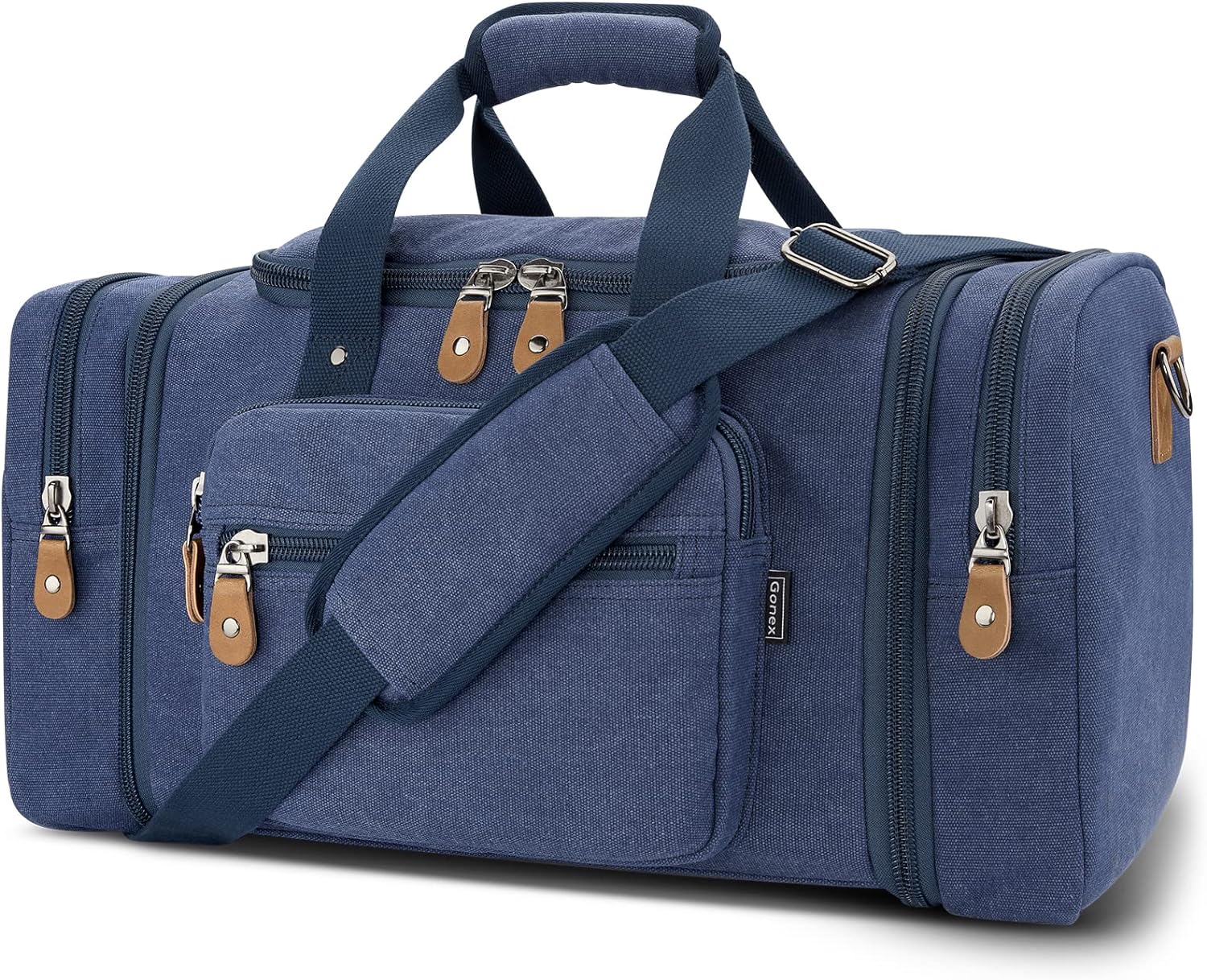 Gonex Canvas Duffle Bag for Travel 60L Expandable Design