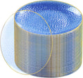 Blue and Gold 10 in Plastic Dinner Plates - Elegant Disposable Plates