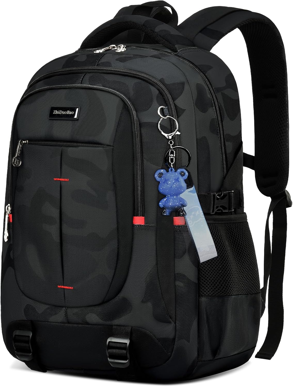 High-Capacity Camo Schoolbags for Middle and High School Students