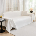 Chenille Sofa Cover for 2 Cushion Couch L Shape - Soft Non Slip