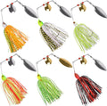 Fishing Lures Spinnerbait Kit - Multicolor Buzzbaits for Bass & Pike