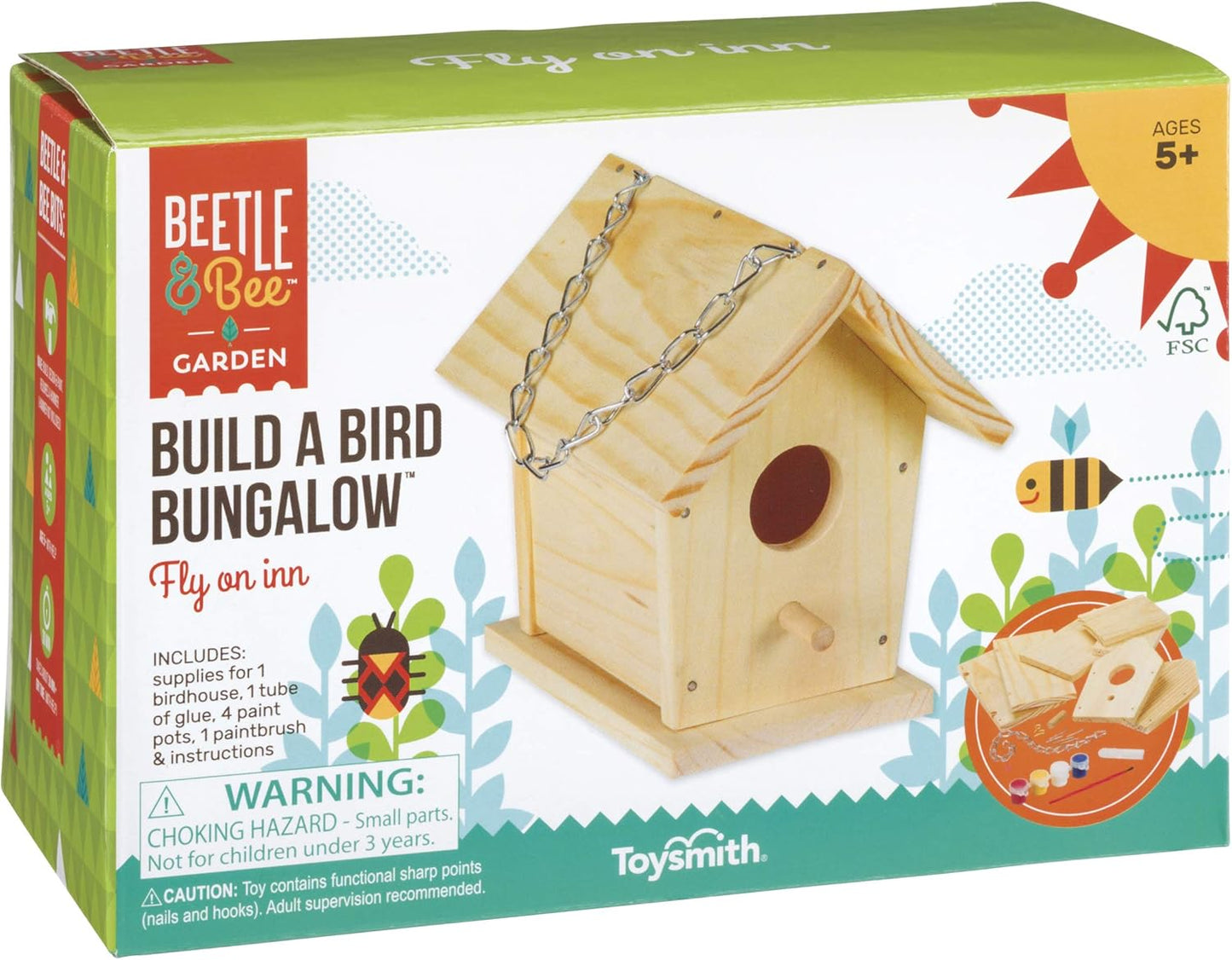 Toysmith Birdhouse Kit - Creative Outdoor Fun for Kids!