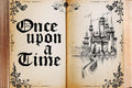 Fairy Tale Books Backdrop Once Upon a Time Photo Background - Romantic
