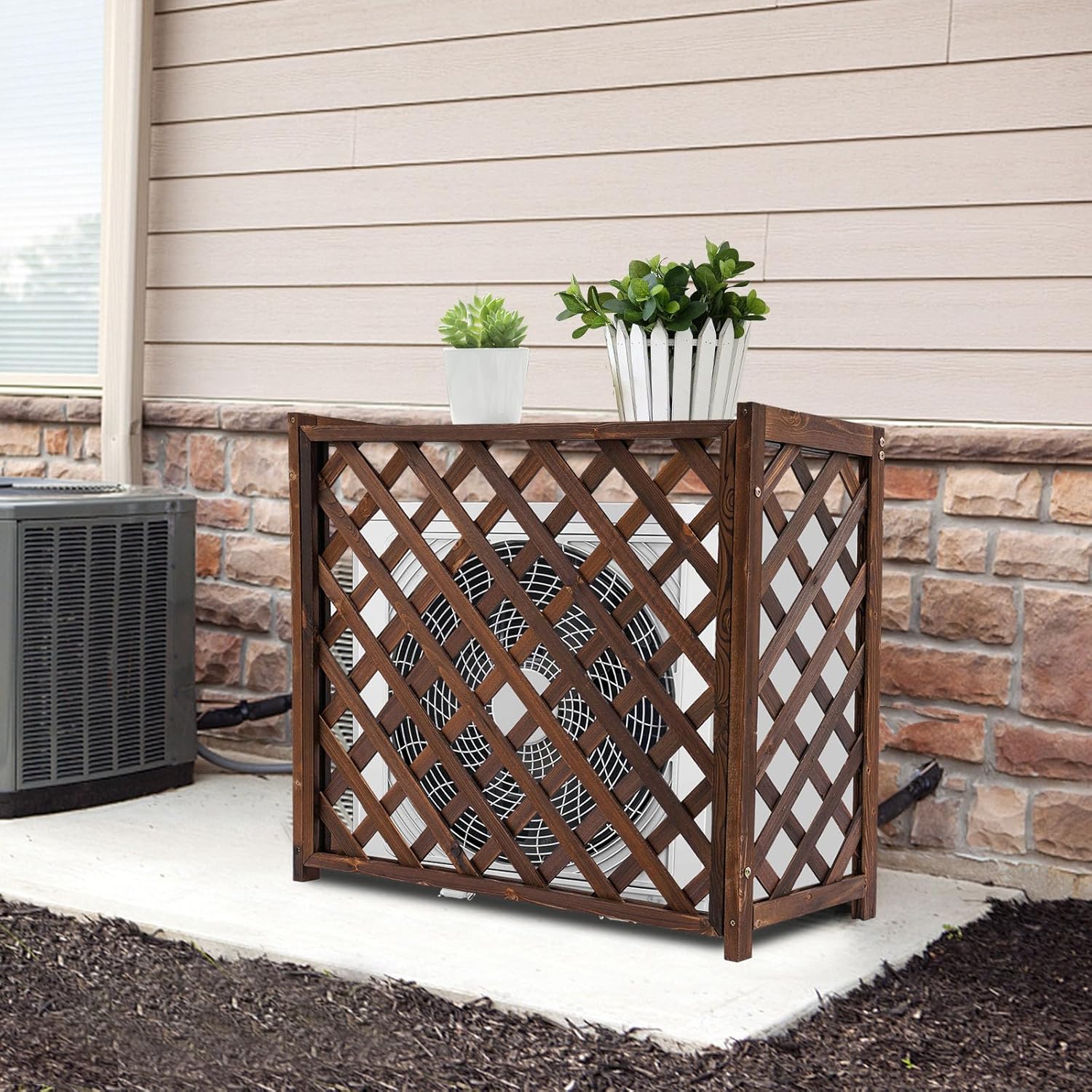 Enhance Your Outdoor Space with Stylish Air Conditioner Privacy Screen