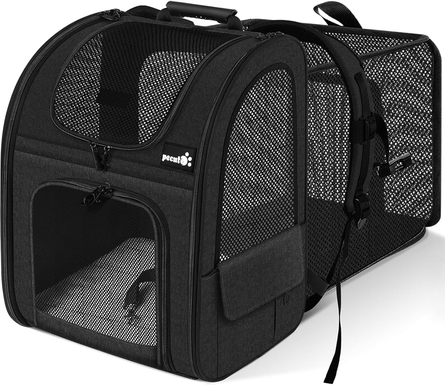 Pecute Pet Carrier Backpack for Large Cats and Small Dogs