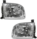 TRQ 2 Piece Headlight Assembly Set Compatible with Toyota Sequoia