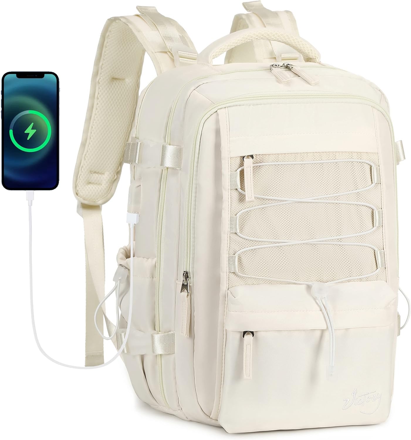 Travel Backpack for Women Men with USB Port and Laptop Compartment
