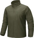 Men's Lightweight Softshell Jacket Fleece Lined - Waterproof Shell