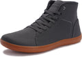 WHITIN Men's High Top Minimalist Barefoot Shoes - Wide (Style 4MRS)