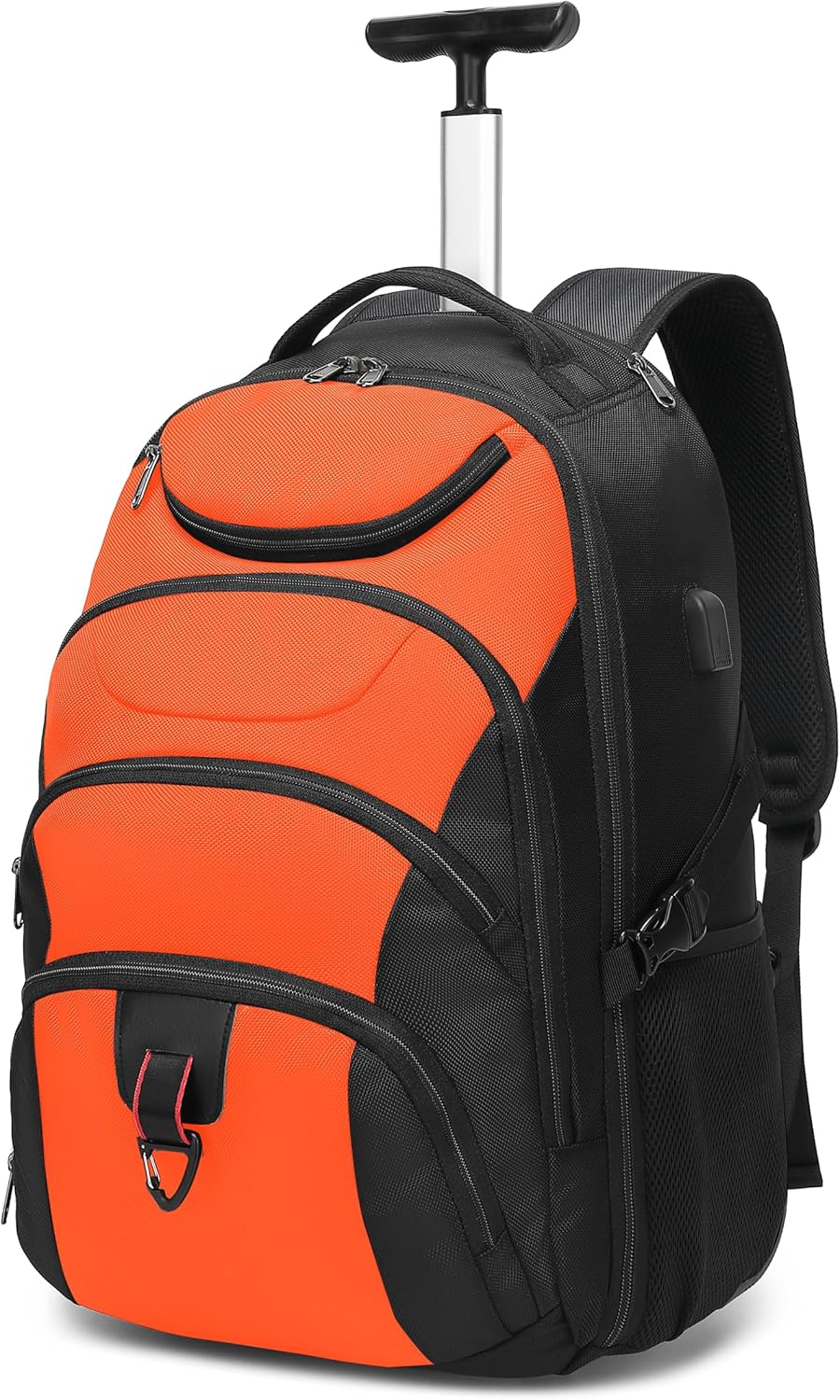 Boavan Rolling Backpack - 17 inch Water Resistant Wheeled Bag
