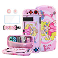 Cute Pink NS Switch Case Kit of Princess - Travel Carrying Set